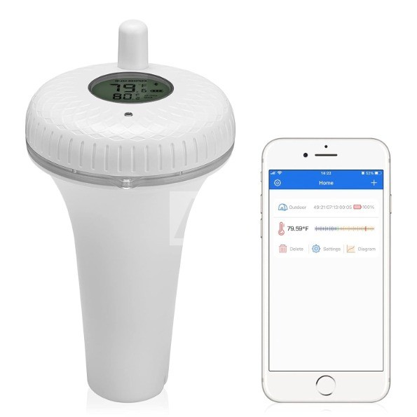 Ujuv termomeeter Bluetooth ühendusega