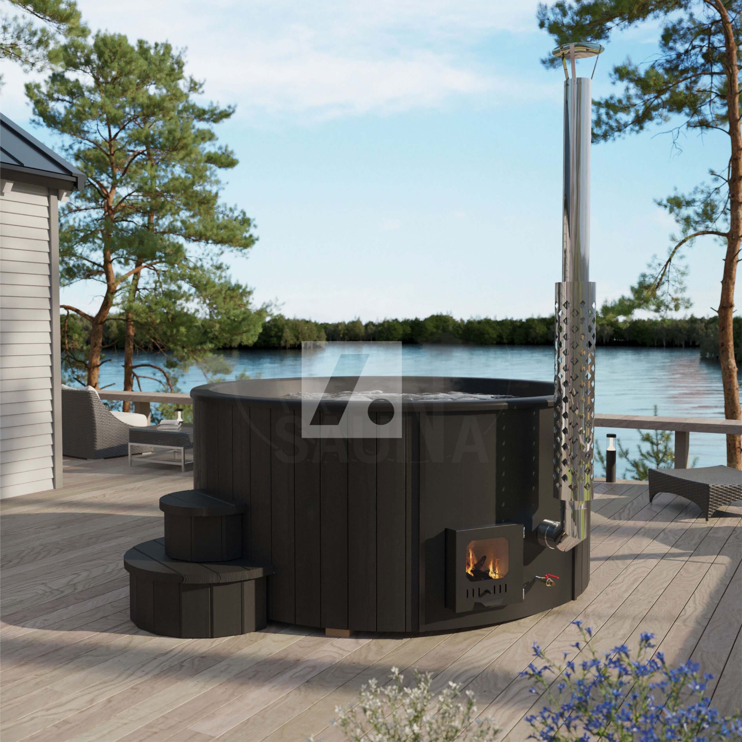 Kümblustünn DeLux 200 "Black Edition" integreeritud ahjuga