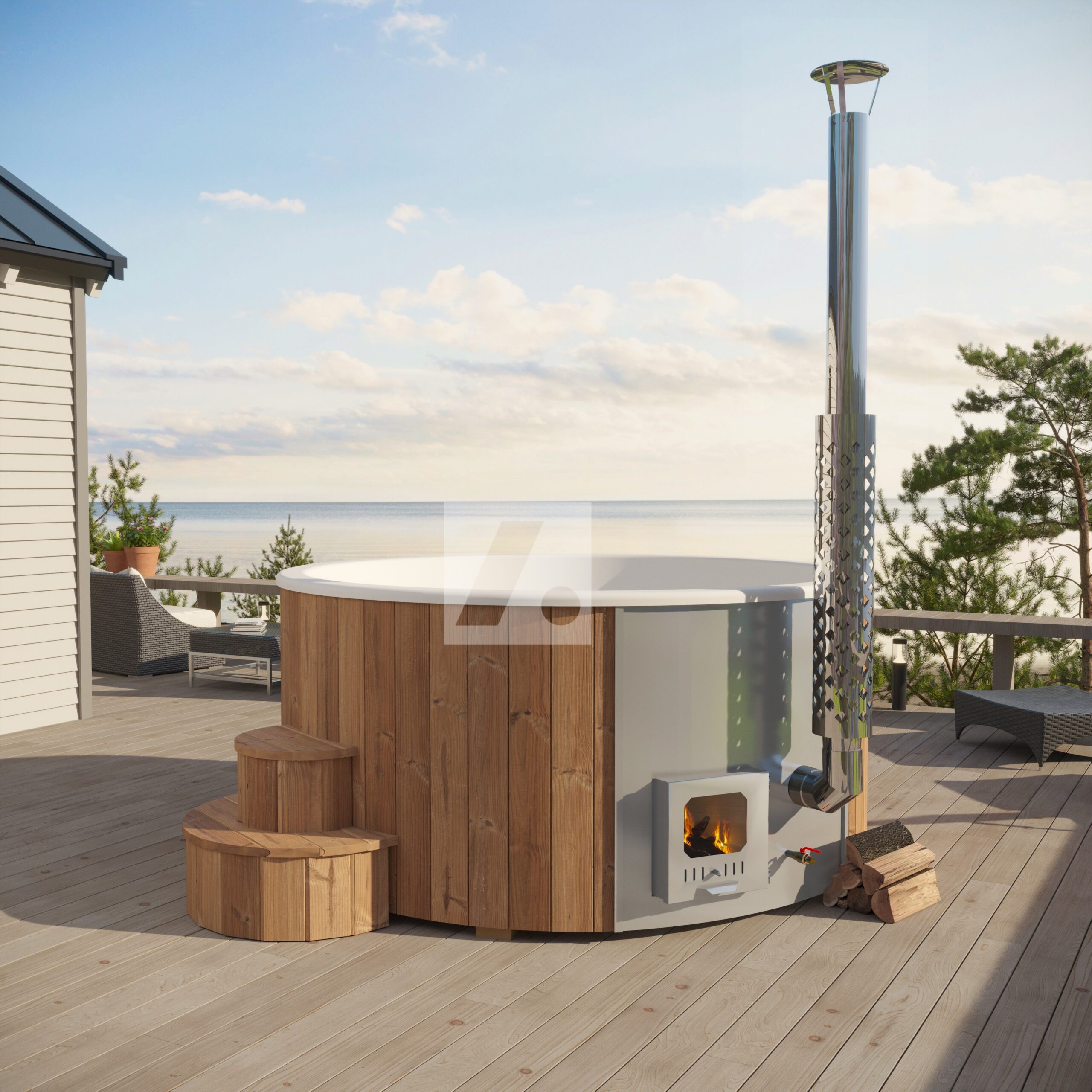 Kümblustünn DeLux 200 integreeritud ahjuga